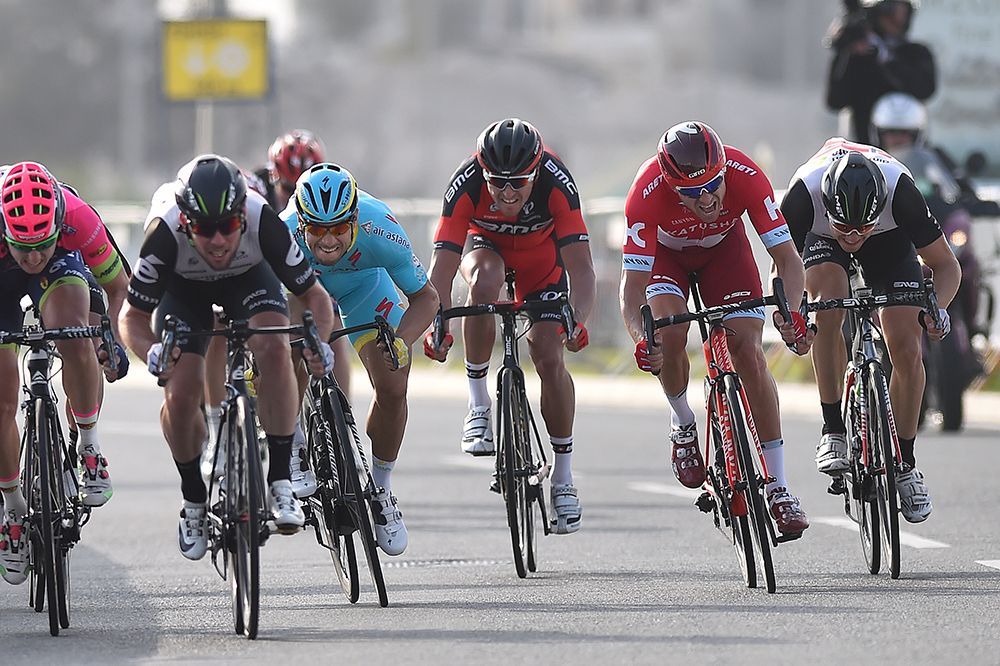 This photos shows Cavendish's low position