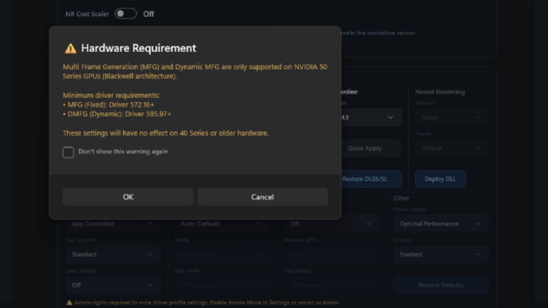 A screenshot of a number of the options available in the ReShade HDR Installer.