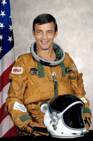 NASA portrait of STS-6 mission specialist Don Peterson.