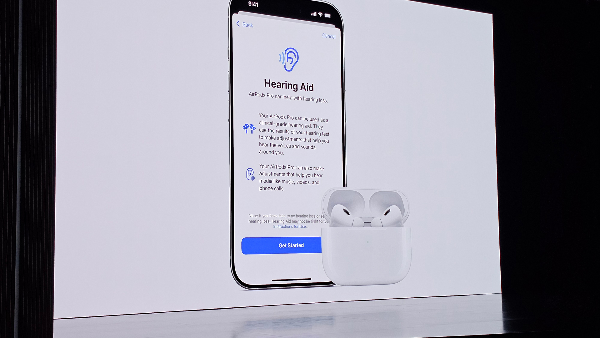 تست های شنوایی Apple AirPods pro 2