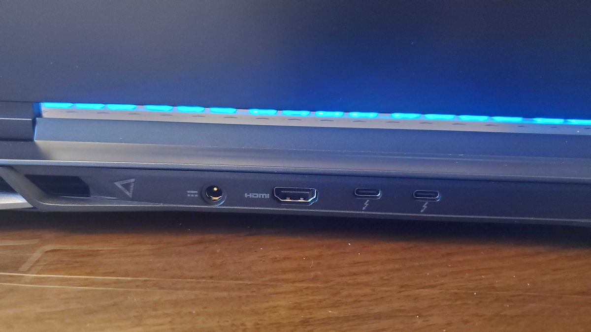 black gaming laptop with rgb lit keyboard