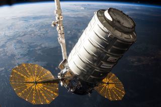 Cygnus Cargo Spacecraft at iSS
