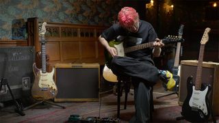 Carlos O'Connell playing Rory Gallagher's guitar