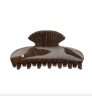 Sophie Buhai Brown Small Fan Shell Claw Hair Clip