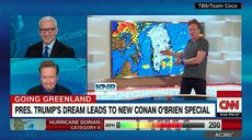 Anderson Cooper and Conan O'Brien talk about Greenland