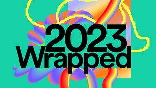 A logo for Spotify Wrapped 2023