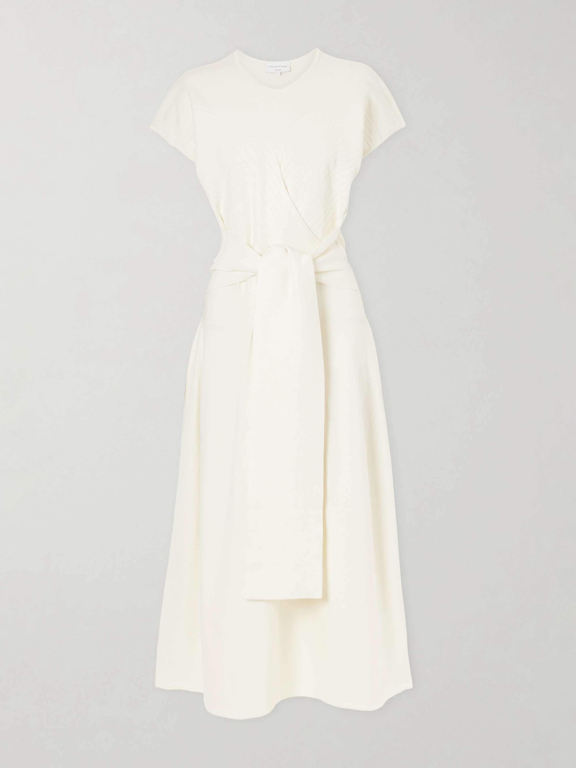 Turrel Tie-Detailed Jersey Midi Dress