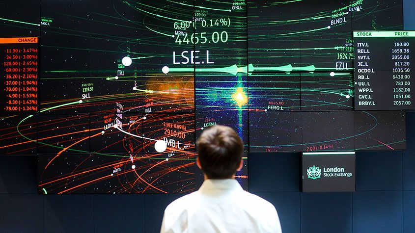 London Stock Exchange display board