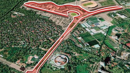 An artist’s impression of what the F1 Vietnam Grand Prix street circuit will look like