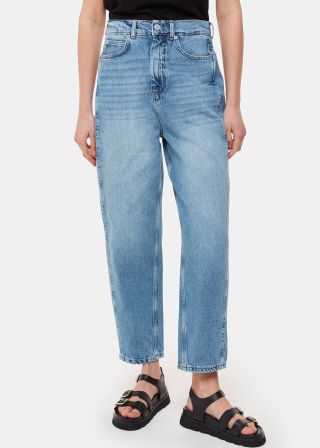 Light Wash Authentic Barrel Leg Jean