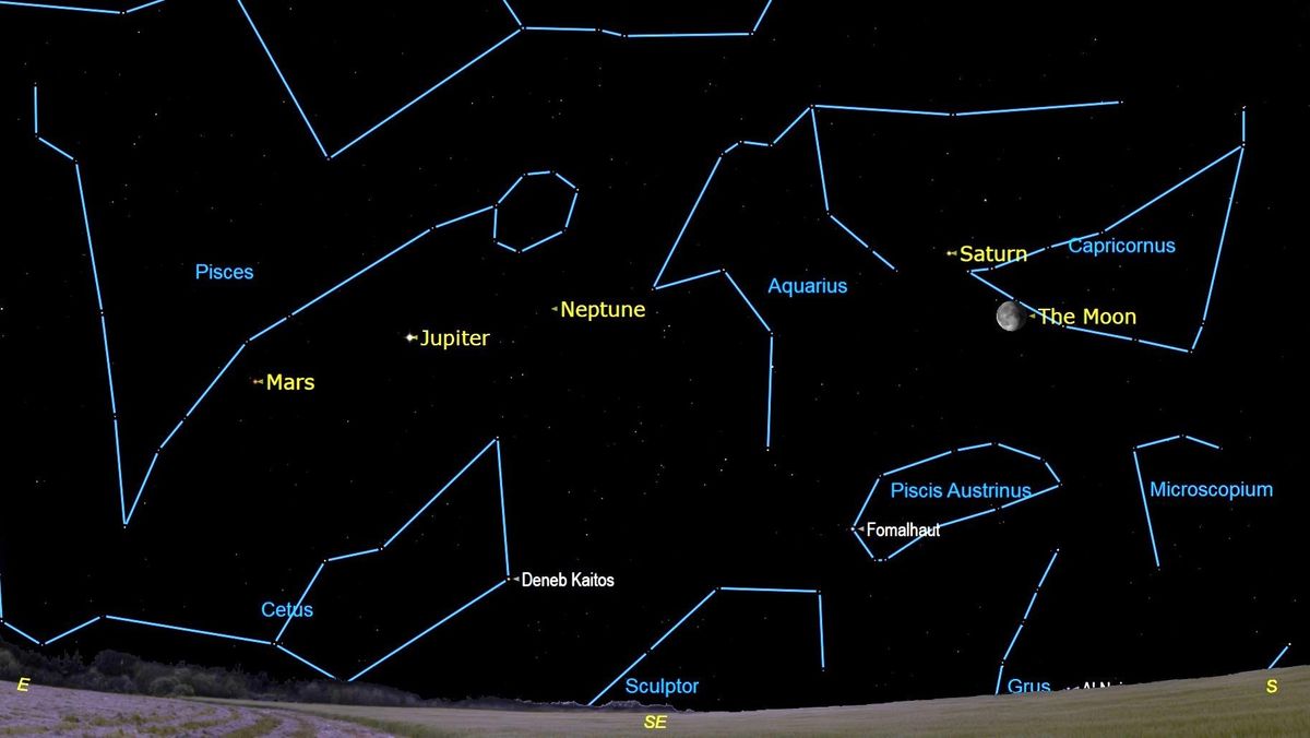 The moon begins monthly tour of planets early Saturday. First stop, Saturn!