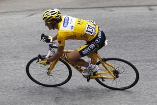 Sylvain Chavanel (Quick Step) in the maillot jaune