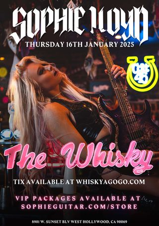 Sophie Lloyd's poster for her Hollywood show at the Whisky