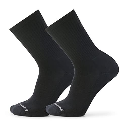 Smartwool Men's Everyday Solid Rib Crew 2 Pack Black S