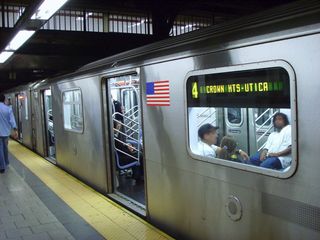 View inside a NYC subway station