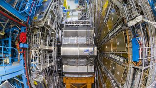 a photo of the Large Hadron Collider