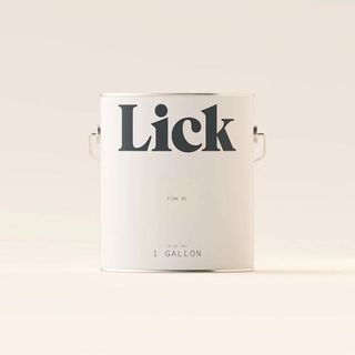 pot of pale pink paint by Lick