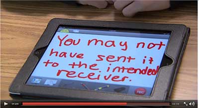 From the Classroom: Best Tech Practice Video of the Week - Using Tablets for Sensitive Subjects