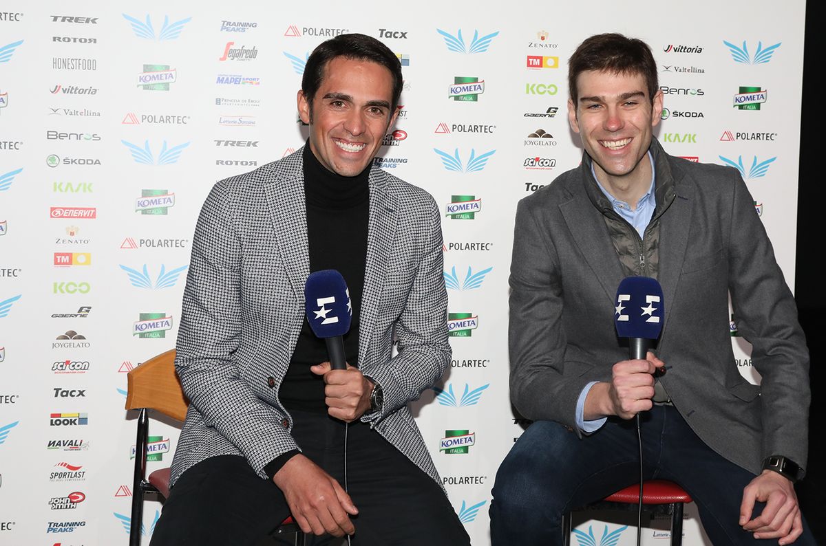 Alberto Contador presents the Polartec-Kometa team