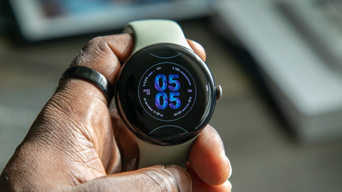 AI wallpaper on the Pixel Watch 5