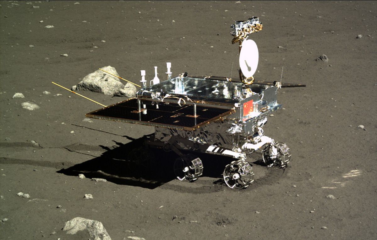 Chinas Yutu Moon Rover Bites The Lunar Dust Space