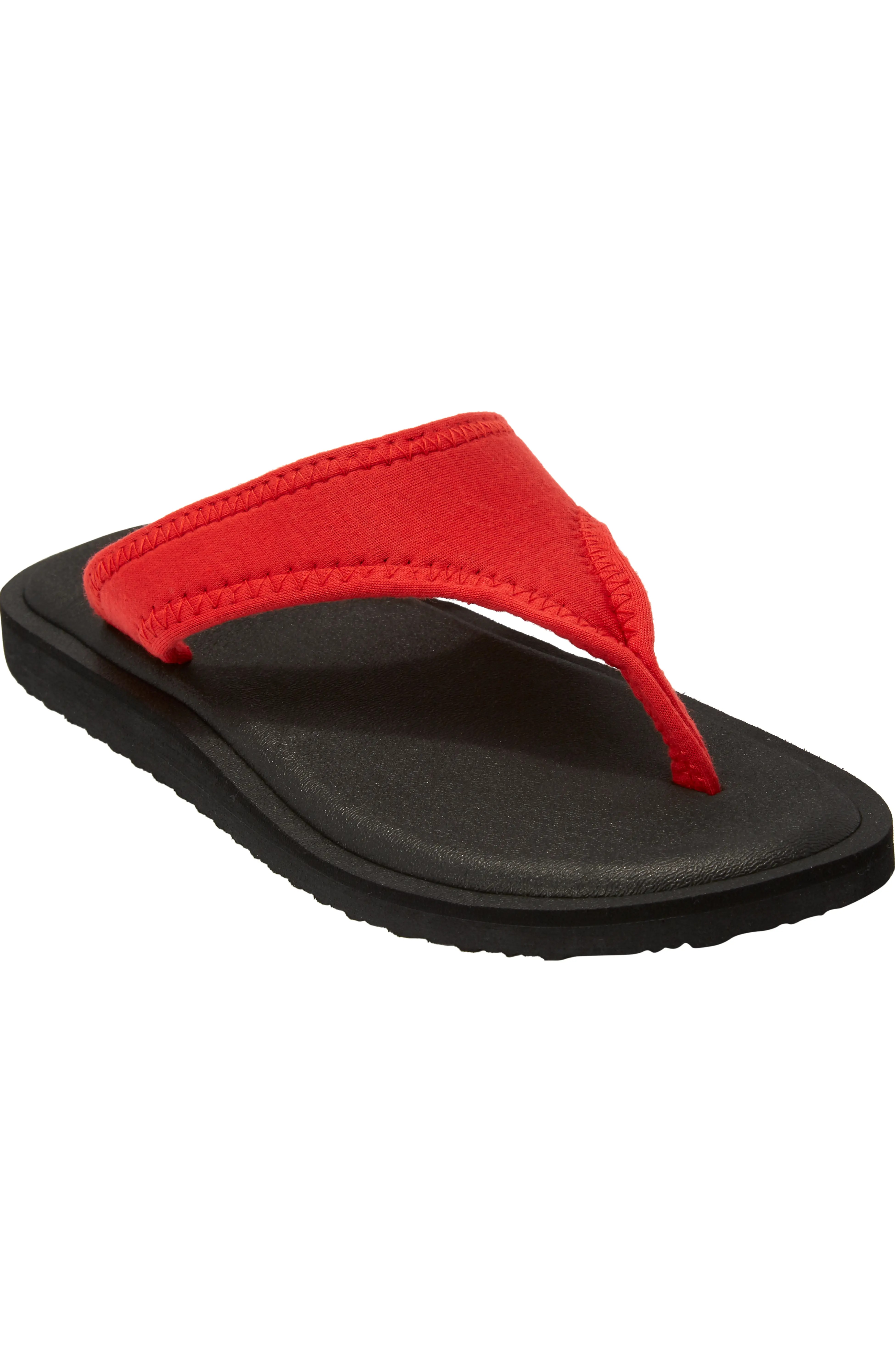 Comfortview, The Sylvia Stretch Fabric Soft Footbed Thong Slip on Sandals (Were $41)