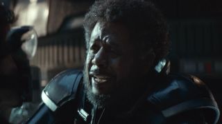 Forest Whitaker's Saw Gerrera giving passionate speech to Wilmon in Andor Season 2