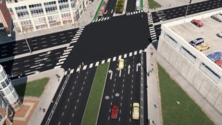Cities Skylines dedicated turning lanes screenshot