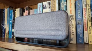 Bose SoundLink Home on a bookshelf