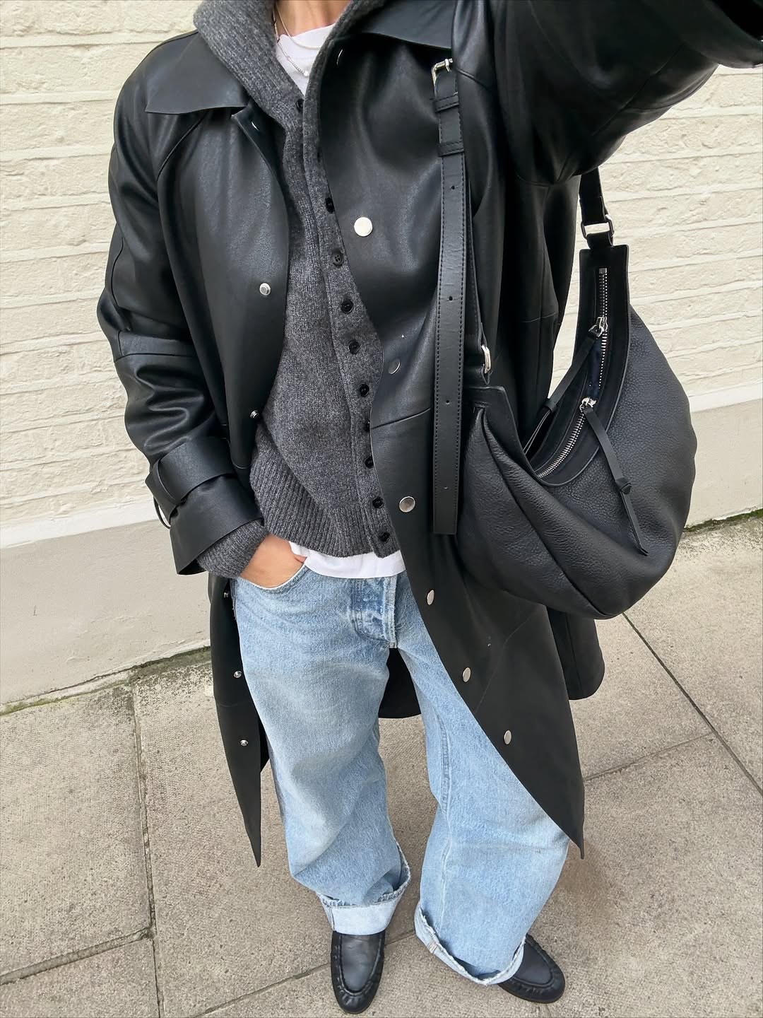 Woman in London wearing outfit idea for 2026.