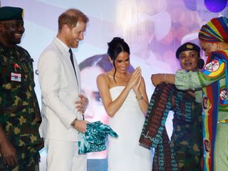 Prince Harry and Meghan Markle take part in a tour of Nigeria for the 10th anniversary of the Invictus Games