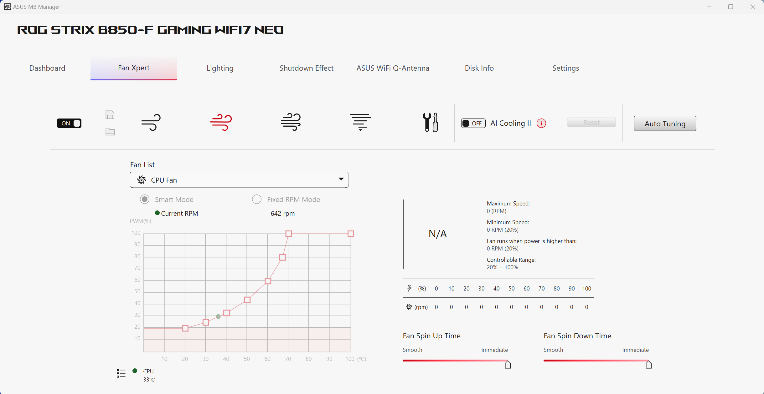 Asus ROG Strix B850-F Gaming Wifi Neo - Software