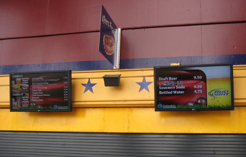 Atlona for Digital Menu Boards at Candlestick Park