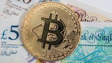 Bitcoin and pound notes