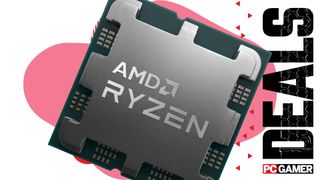 AMD Ryzen CPU on an abstract deals background