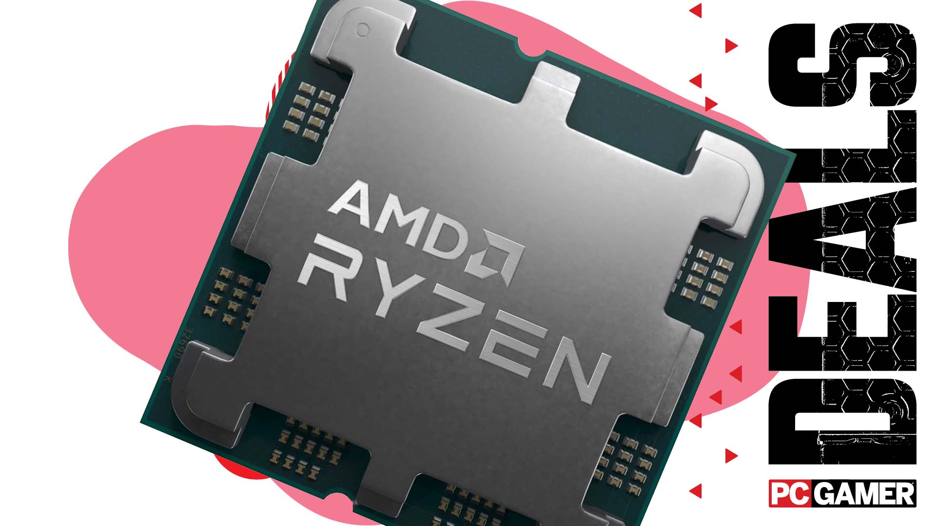 AMD Ryzen CPU on an abstract deals background