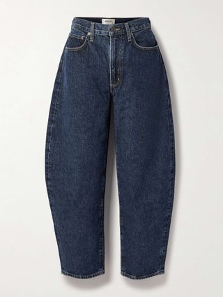 Balloon High-Rise Barrel-Leg Jeans