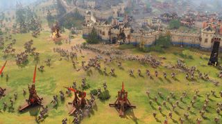 A siege in Age of Empires 4