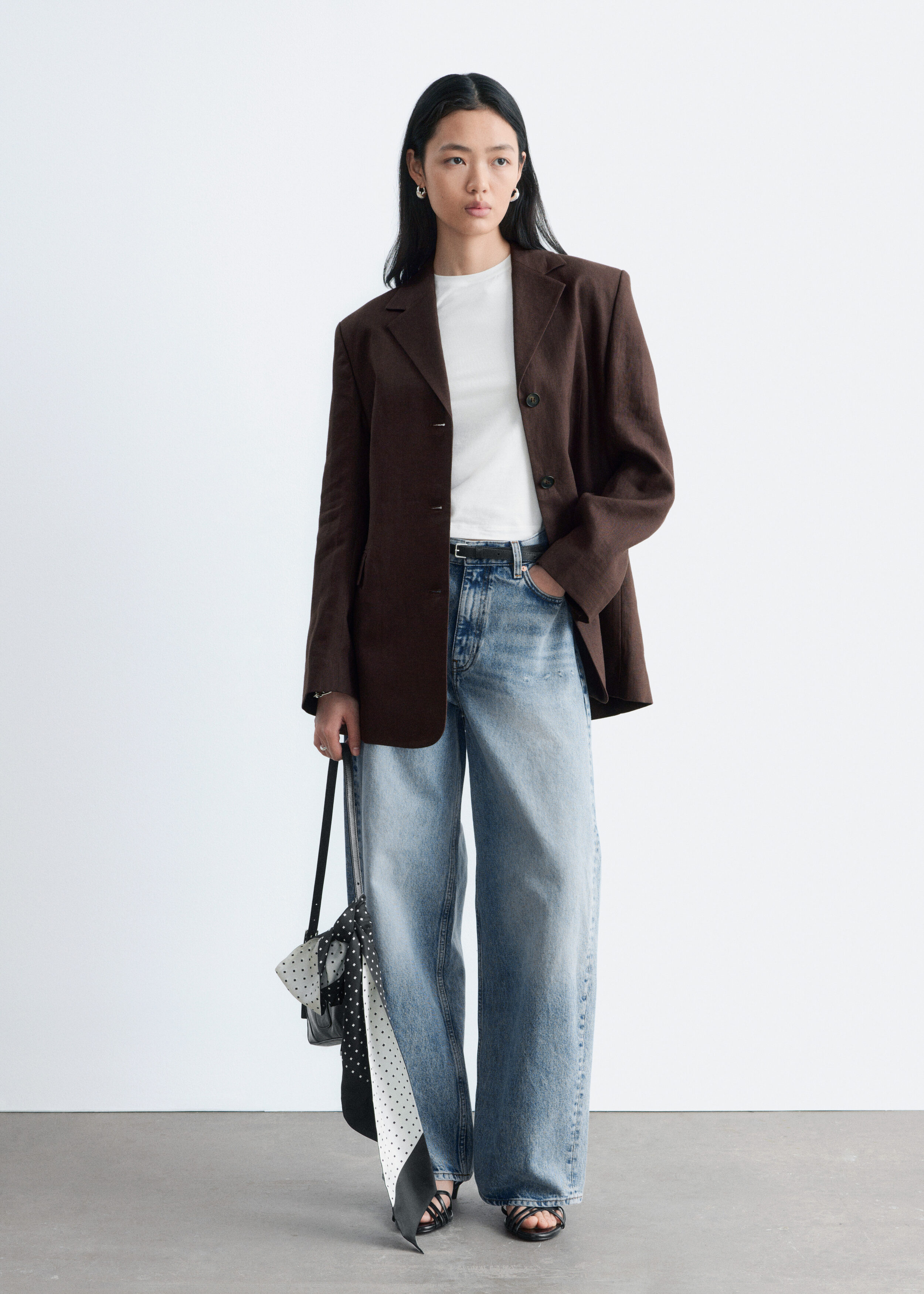 Tapered Linen Blazer