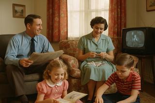 AI generated images of 1955 from ChatGPT