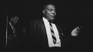 Howlin' Wolf (1910 - 1976) performs at the Cafe Au Go Go in New York City, 6th December 1967. 
