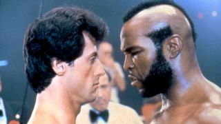Sylvester Stallone and Mr T in the boxing ring in Rocky III