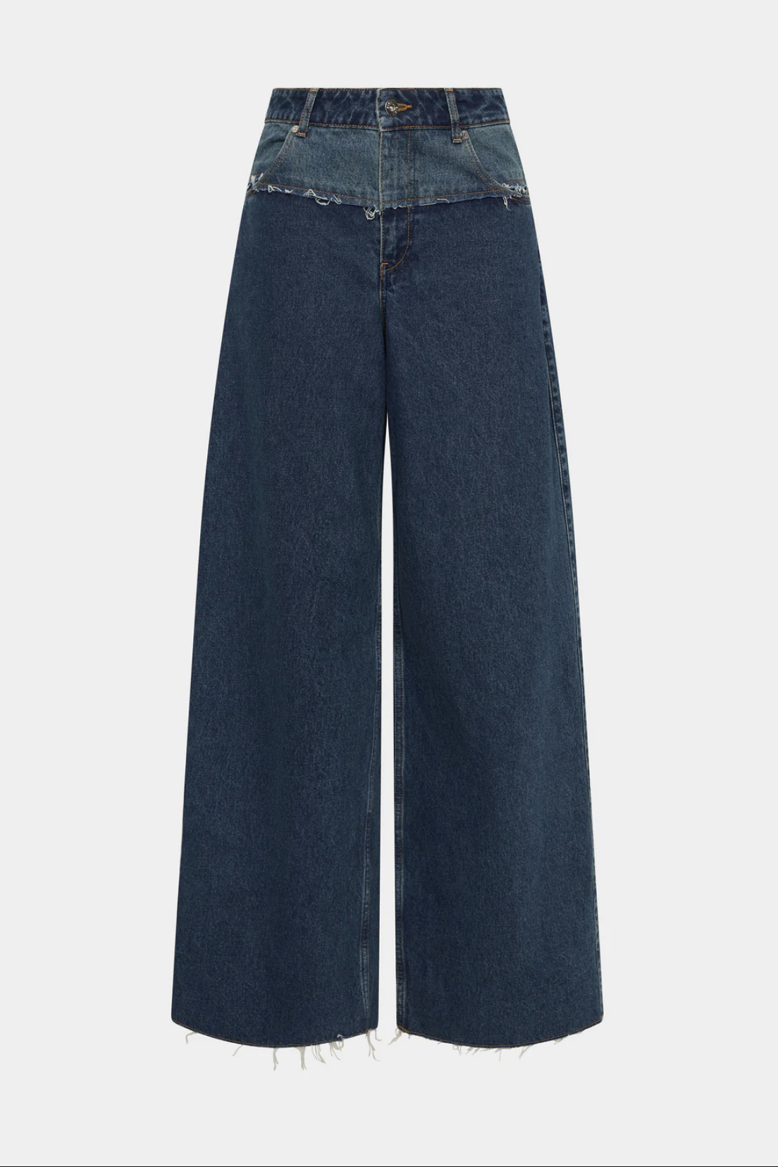 SIR, Luna Wide Leg Jean-Washed Indigo