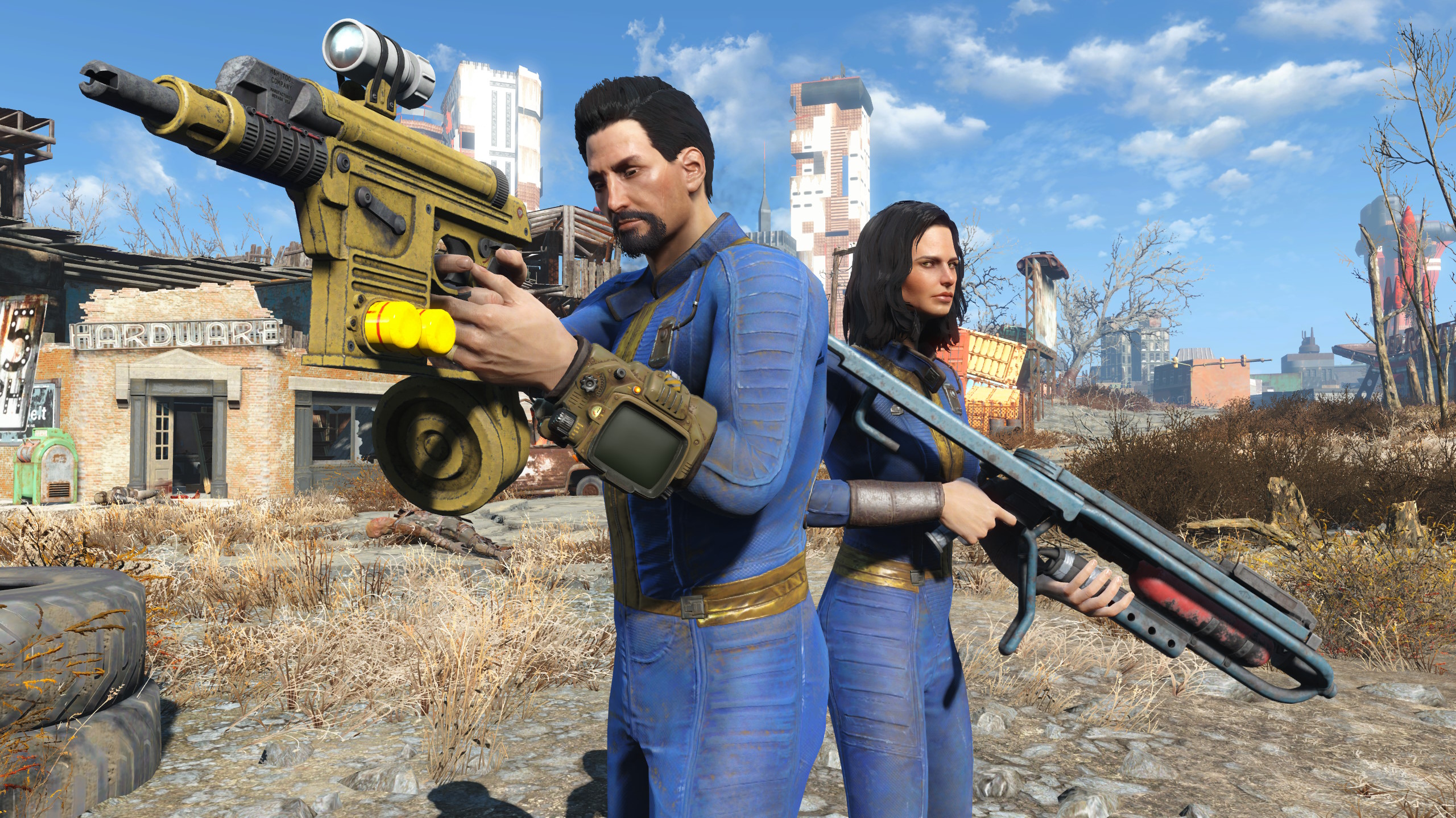 Screenshot van Fallout 4's next-gen update: schiethamer