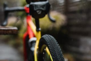 Image shows the tread pattern of WTB Venture gravel bike tire