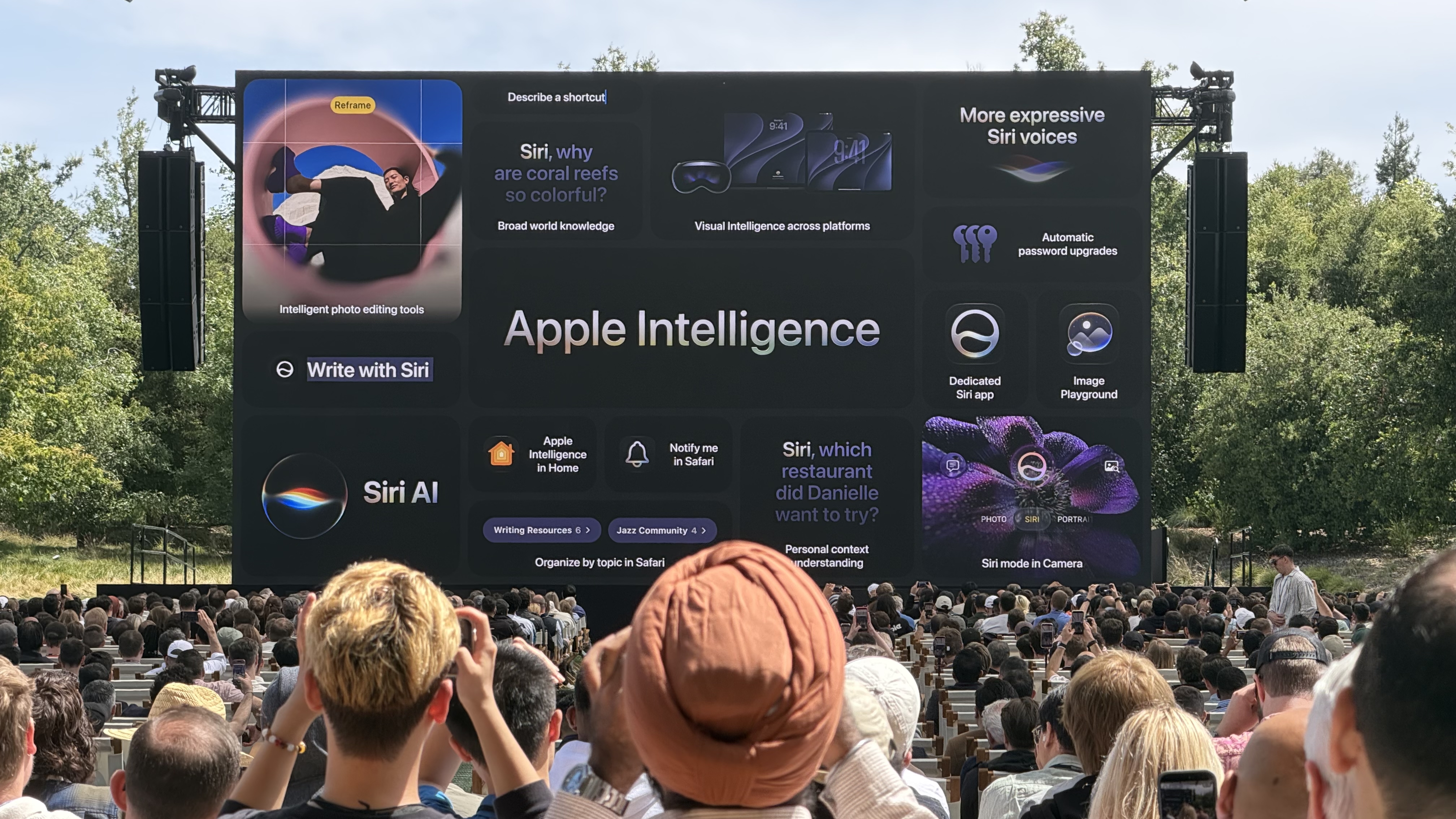 WWDC 2026 showing Apple Intelligence features.