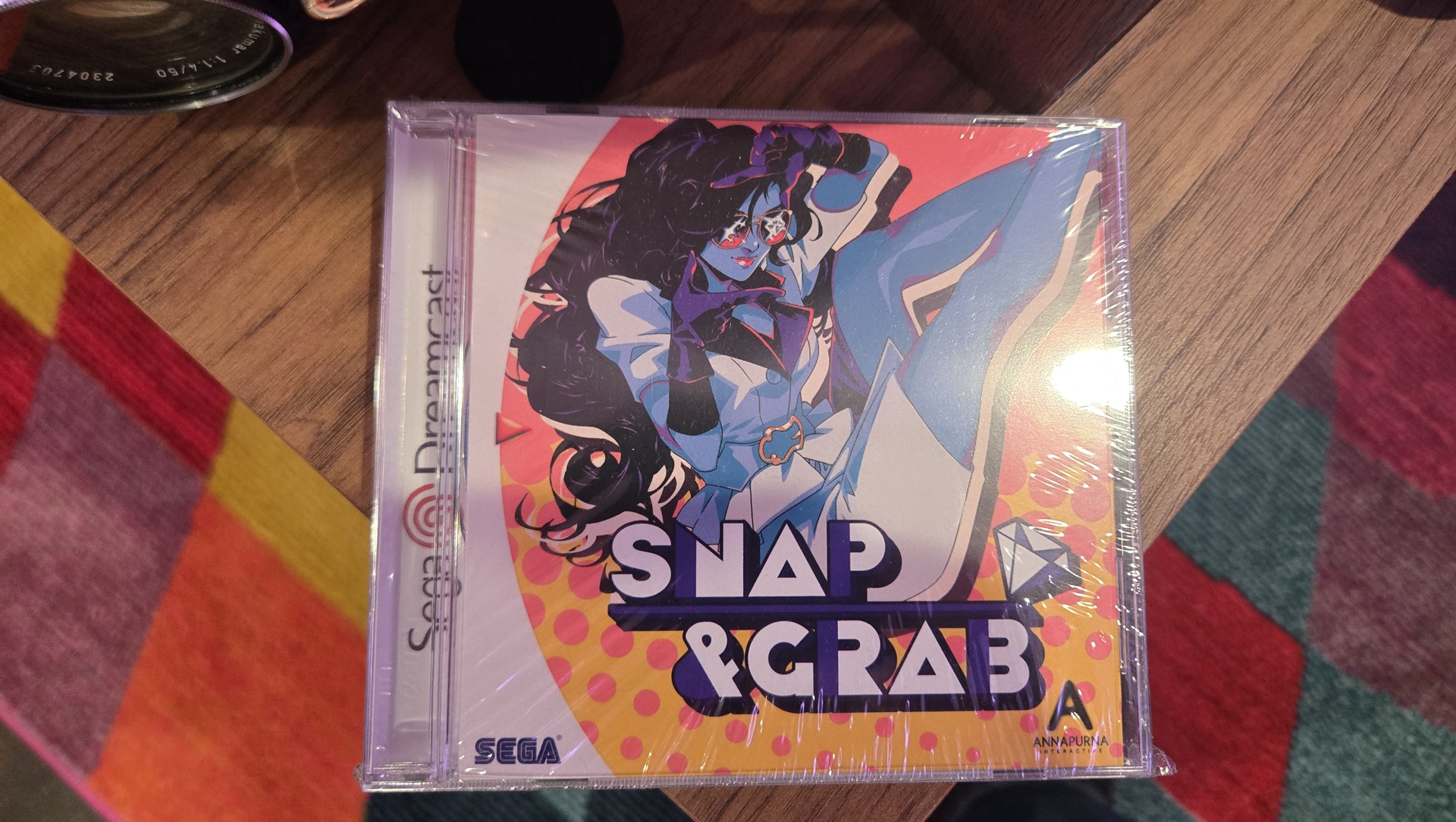 A game case for Snap & Grab that's been made up to look like it's for the Sega Dreamcast