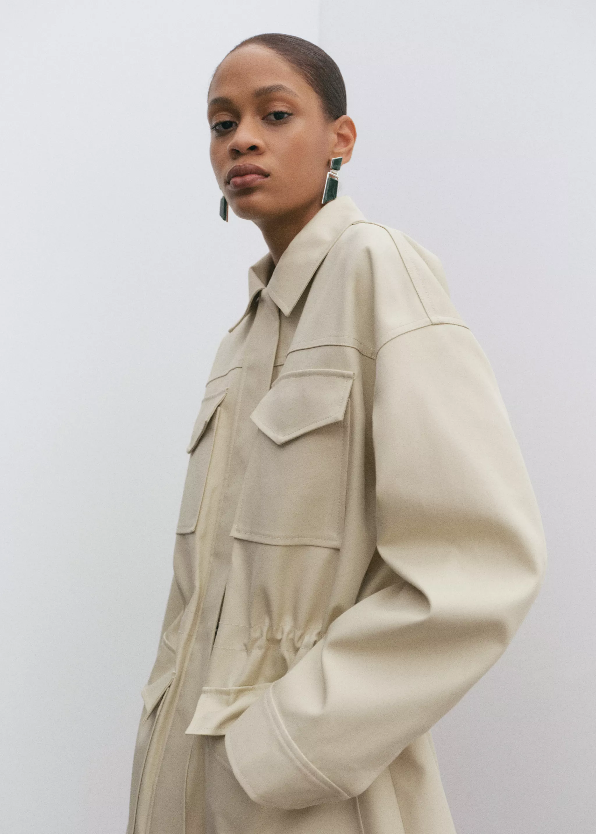 Oversized Parka with Pockets - Women | Mango United Kingdom