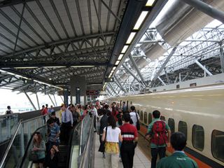 The Taichung station in the middle of Taiwan is only one example - most of the HSR stations are brand new.