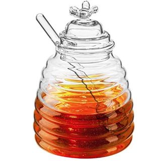 Glass Honey Pot